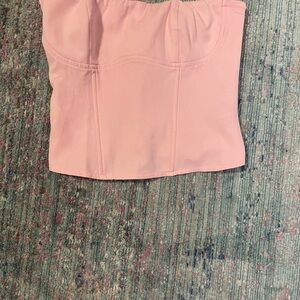 Edikted Pink Strapless Bustier Top